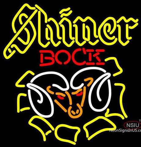 Shiner Bock Ram Neon Beer Sign