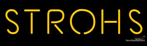 Strohs Neon Beer Sign