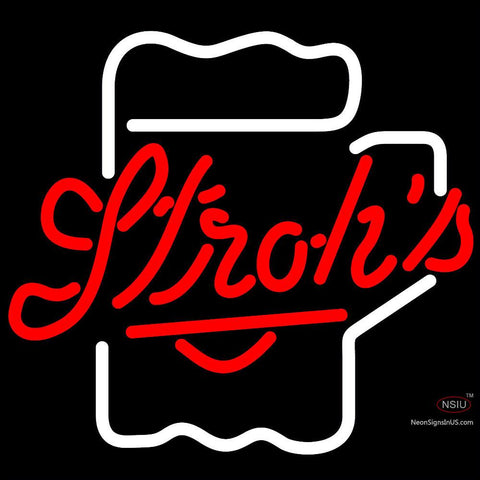 Strohs Mug Neon Beer Sign x