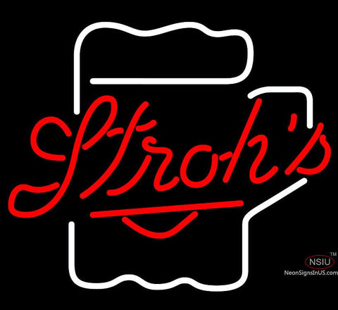 Strohs Mug Neon Beer Sign x 