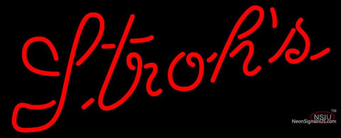 Strohs Red Neon Beer Sign