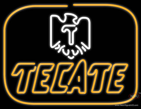 Tecate Golden Border Eagle Neon Beer Sign 