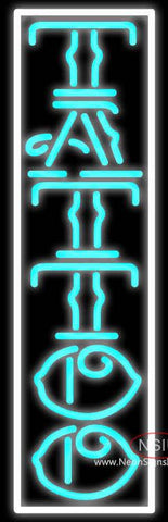 Tattoo White Border Real Neon Glass Tube Neon Sign