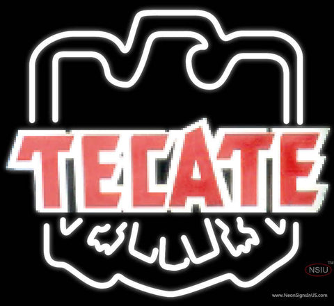 Tecate Eagle Print Logo Neon Beer Sign x 