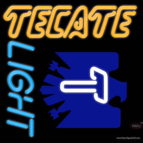 Tecate Light Real Neon Glass Tube Neon Sign x 