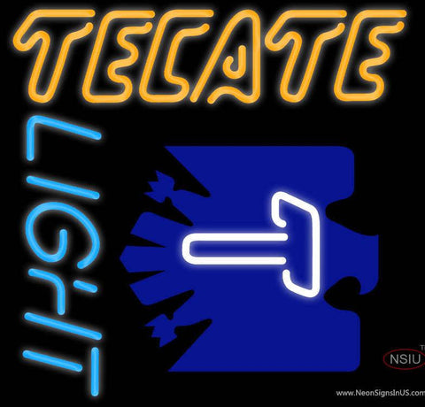 Tecate Light Real Neon Glass Tube Neon Sign x 