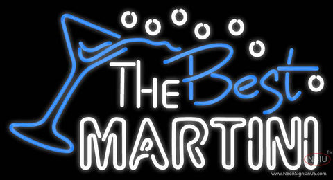 The Best Martini Real Neon Glass Tube Neon Sign 