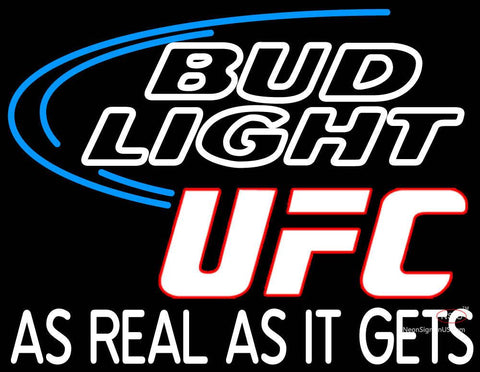 Bud Light Ultimate Fighting Championship Ufc Logo Neon Beer Sign 