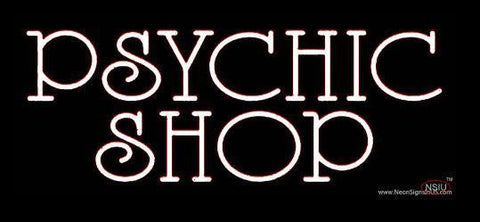 White Psychic Shop Real Neon Glass Tube Neon Sign 