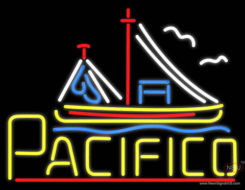 Yellow Pacifico Real Neon Glass Tube Neon Sign 