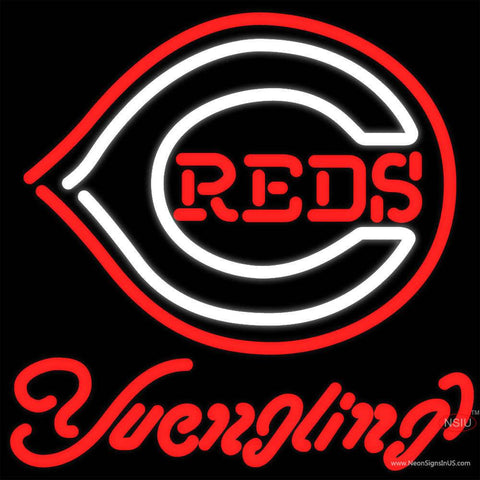 Yuengling Cincinnati Reds MLB Beer Real Neon Glass Tube Neon Sign x 
