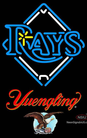 Yuengling Tampa Bay Rays MLB Real Neon Glass Tube Neon Sign 