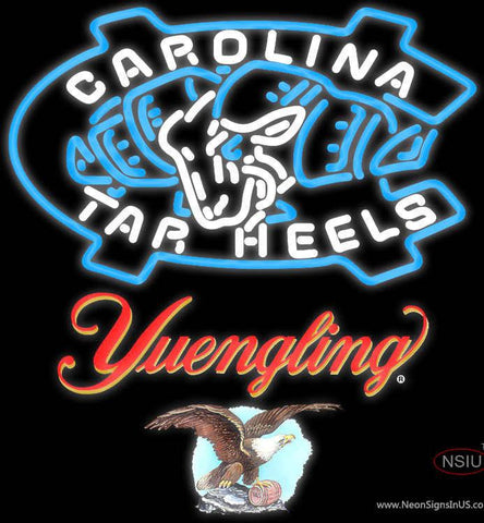 Yuengling Unc North Carolina Tar Heels MLB Real Neon Glass Tube Neon Sign 