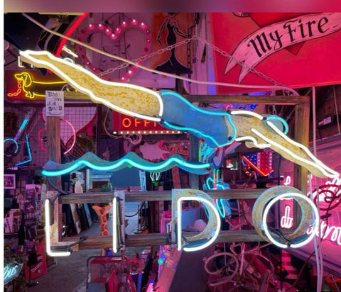 New LIDO Handmade Art Neon Sign 