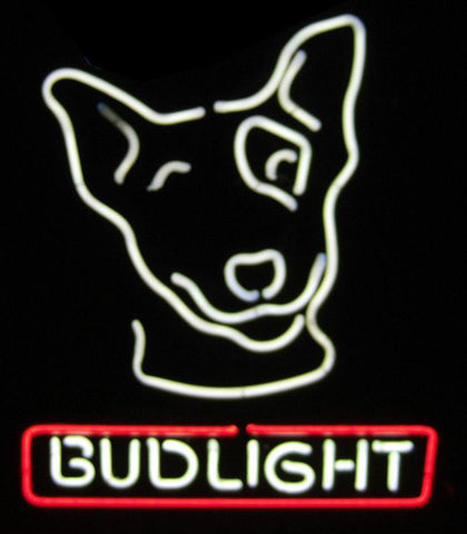 Spuds MacKenzie Bud Light  Real Neon Glass Tube Neon Sign