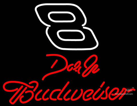 Dale On Budweiser Logo NASCAR Neon Sign 