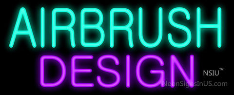 Airbrush Design Neon Sign