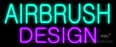 Airbrush Design Neon Sign 