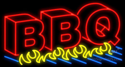 BBQ 3D Grill Neon Sign