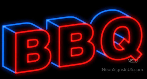 BBQ 3D Neon Sign 