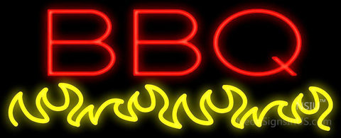 BBQ Flames Neon Sign 