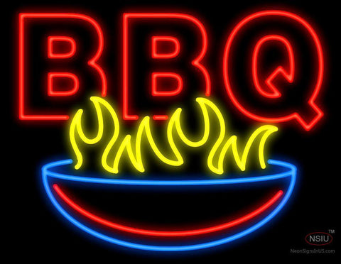 BBQ with Grill Neon Sign