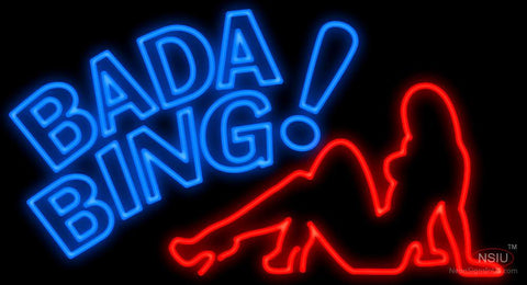 Bada Bing Lady Neon Sign