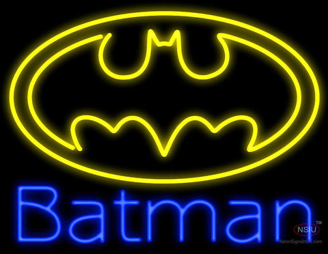 Batman with Logo Neon Sign