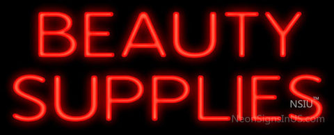 Beauty Supplies Neon Sign