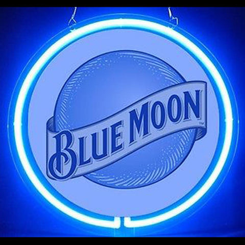 Blue Moon Beer Display Bar Pub Neon Sign 