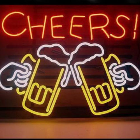 Professional  Cheers Beer Beer Bar Open Neon Signs 