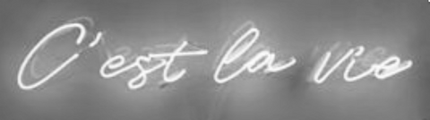 C'est La Vie neon sign 