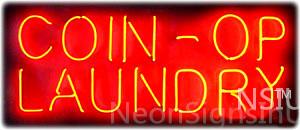 Coin-Op Laundry Neon Sign 