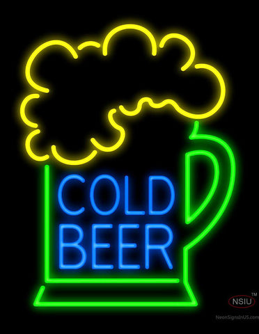 Cold Beer Neon Sign