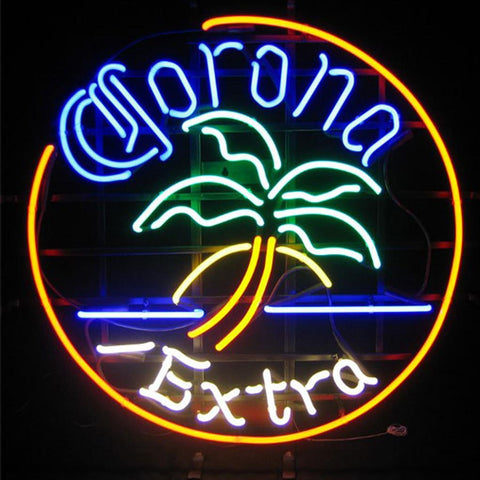 Corona Extra Palm Tree Neon Bar Sign 