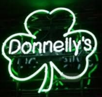 Donnelly's shamrock neon sign