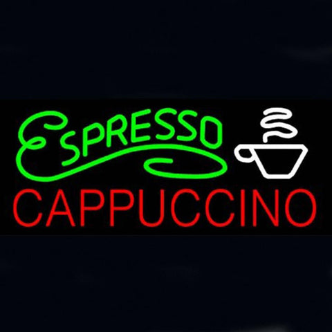 Professional  Espresso Cappuccino Shop Open Neon Sign