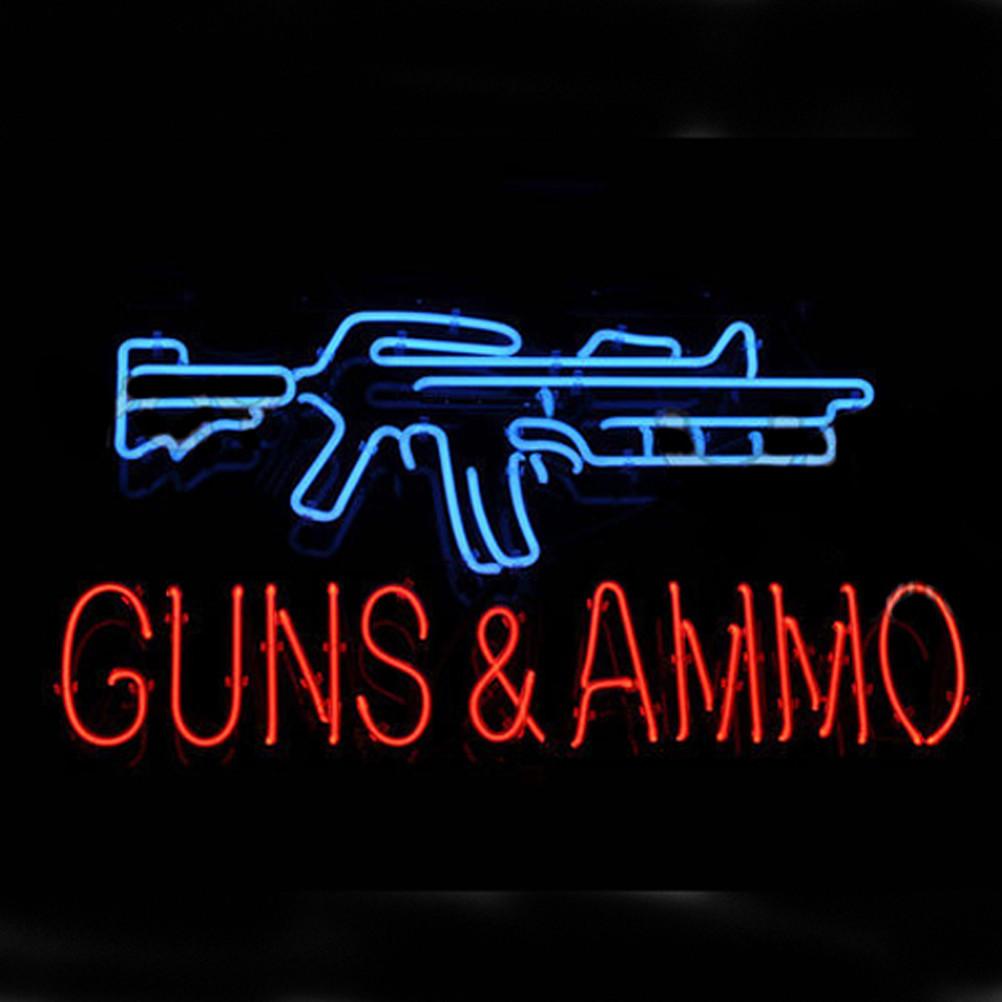 Professional Guns And Ammo Handmade Art Neon Sign – Custom-Neon-Sign