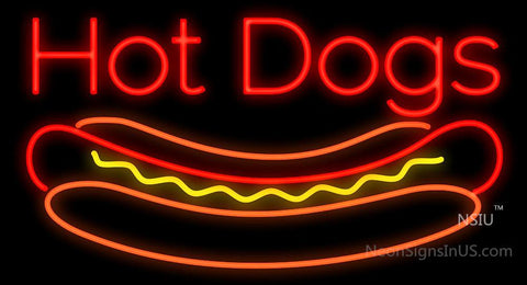 Hot Dogs Neon Sign