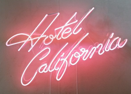 Hotel California Handmade Art Neon Sign 