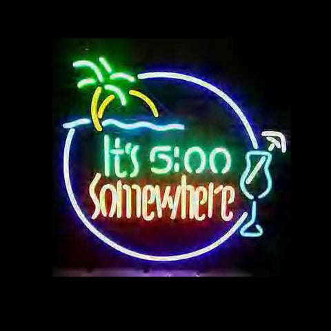 Professional  Its 500 Somewhere Beer Bar Open Neon Signs