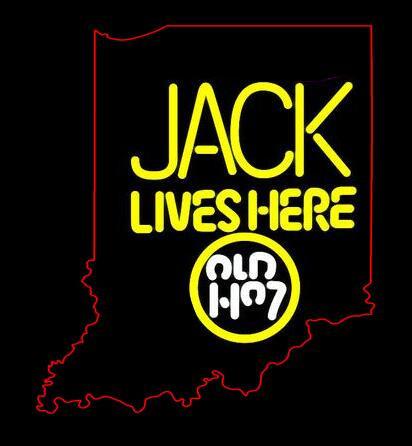 Jack Lives Here Old No7 Indiana  Real Neon Glass Tube Neon Sign 