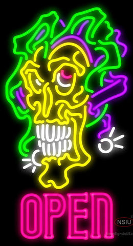 Jesters Skull Tattoo Neon Sign 