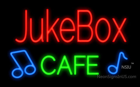 Juke Box Cafe Neon Sign 