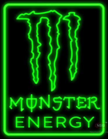 Monster Energy with Border Neon Sign