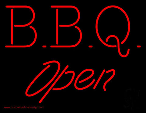 BBQ - Open Neon Sign 