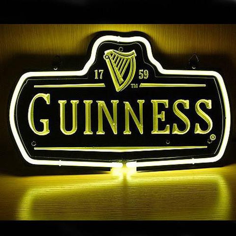 Professional  New Guinness 1759 Logo Beer Bar Pub Display Real Neon Gas Glass Tube Sign 