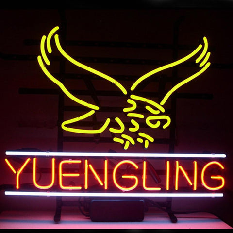 Professional  New Yuengling Lager Eagle Beer Real Neon Glass Beer Bar Pub Sign