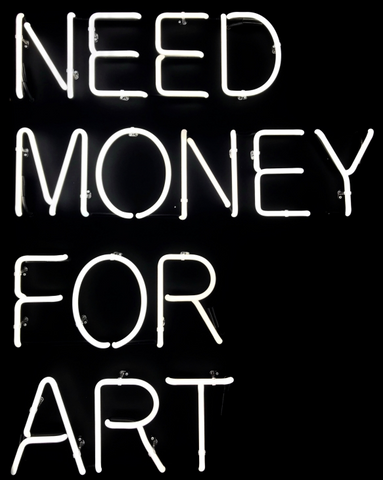 Need money for art neon sign 
