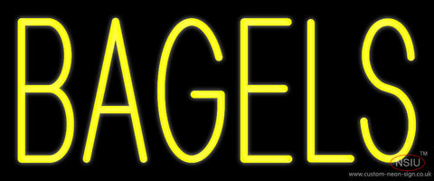 Yellow Bagels Neon Sign 